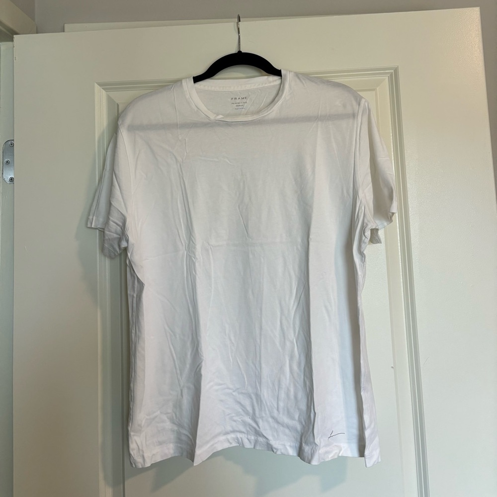 Frame Men’s Tee in White Sz M